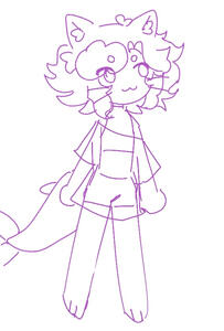 fullbody sketch chibi