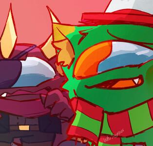 halfbody rendered amogus +1 character